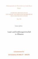 Land- Und Ernahrungswirtschaft in Albanien 3428071557 Book Cover