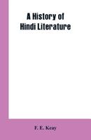 A History of Hindi Literature 935360219X Book Cover