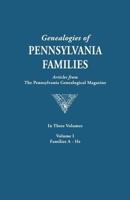 Genealogies of Pennsylvania Families from the Pennsylvania Genealogical Magazine: Arnold-Hertzel 0806309717 Book Cover