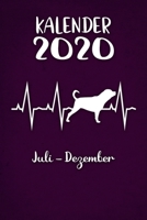 Kalender 2020: Lilaner Tageskalender Rottweiler Herzschlag Hunde 2. Halbjahr Juli Dezember ca DIN A5 weiß über 190 Seiten 1650669690 Book Cover
