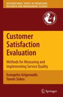 Customer Satisfaction Evaluation: Methods for Measuring and Implementing Service Quality 1461425026 Book Cover