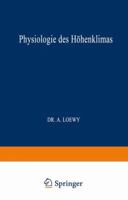 Physiologie Des Hohenklimas 3662017571 Book Cover