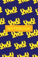 Notebook: UwU Cuteness Overload Yellow Orange Typography Meme 1091325529 Book Cover