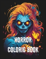Horror Coloring Book for Adults B0CL92L3BP Book Cover
