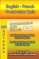 English - French Vocabulary Quiz - Match the Words - Volume 2 B0C91SJ9H9 Book Cover