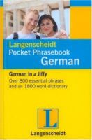 Langenscheidt Pocket Phrase Book German (Langenscheidt Pocket Phrase Book) 1585735086 Book Cover