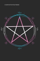 Composition Notebook: Transgender Pentagram Wiccan Pagan Trans Pride Flag Floral Boho Journal 6x9 100 blank lined pages 1689476168 Book Cover