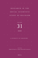 Research in the Social Scientific Study of Religion, Volume 31 : A Diversity of Paradigms 9004443487 Book Cover