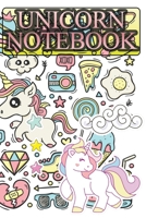 Unicorn Notebook: For Girls and Boys 120 Empty Pages with unicorn them size 6 X 9 1654649465 Book Cover