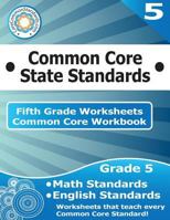 Fifth Grade Common Core Workbook: Worksheets 1499232004 Book Cover