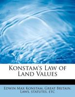 Konstam's Law of Land Values 0530804840 Book Cover