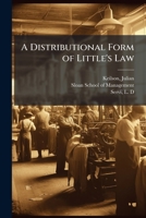 A Distributional Form of Little's Law 1378958195 Book Cover