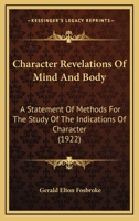 Character Revelations of Mind and Body 1165916207 Book Cover