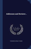 Addresses and Reviews .. 114277421X Book Cover