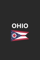 Ohio: State Flag City OH Notebook Journal Lined Wide Ruled Paper Stylish Diary Vacation Travel Planner 6x9 Inches 120 Pages Gift 1706415516 Book Cover