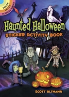 Haunted Halloween Sticker Activity Book 0486841804 Book Cover