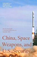 Chinese Military Space Capabilities and U.S. Security Policy 087609406X Book Cover