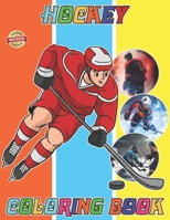 Ice Hockey Coloring Book for Fan Teen Men Women Kid: 50+ Great Ice Hockey Coloring Pages For Kids, Teens, Adults. Beautiful And Exclusive ... Your Creativity And Create Your Masterpieces B0CP9V497T Book Cover