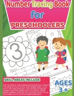 Number Tracing Book for Preschoolers and Kids Ages 3-5, Lots of Fun Number Tracing Practice!: Trace Numbers Practice Workbook for Pre K, Kindergarten ... Letter Tracing Practice! (Math Activity Book) 1084195321 Book Cover