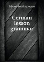 German Lesson Grammar 1018235493 Book Cover