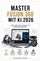 MASTER FUSION 360 MIT KI 2026: CAD, CAM, CNC, 3D-Druck- und Produktdesign Workflows (German Edition) B0H5NRKGYS Book Cover