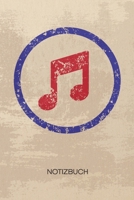NOTIZBUCH A5 Dotted: Instrument Spieler Notizheft GEPUNKTET 120 Seiten - Notenschl�ssel Notizblock Retro Musik Skizzenbuch - Party Geschenk f�r Musikliebhaber Partymacher Stimmungsmacher 1710352868 Book Cover