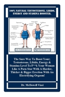 100% Natural Testosterone, Libido, Energy And Stamina Booster.: The Sure Way To Boost Your; Testosterone, Libido, Energy & Stamina Level To F**k Your ... Bigger Erection With An Electrifying Orgasm! B088JMDZGP Book Cover