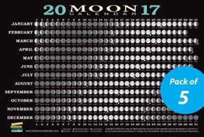 2017 Moon Calendar Card (5-pack): Lunar Phases, Eclipses, and More! 1615193170 Book Cover