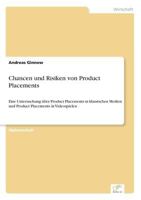 Chancen Und Risiken Von Product Placements 3838629221 Book Cover