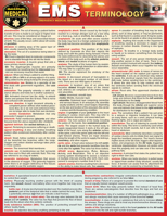 EMS Terminology: A Quickstudy Laminated Reference Guide 1423251504 Book Cover