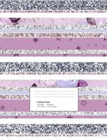 Fantasy Unicorns: College Ruled Notebook- 1 Subject Composition Notebook College Ruled 200 Pages- Cute College Ruled Notebook For Teens 1725076160 Book Cover