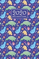 Manatee Planner 2020 - Underwater Pattern: One Year Diary. Week to View, Month & Year Overview 170852553X Book Cover