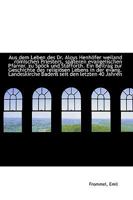 Aus dem Leben des Dr. Aloys Henh�fer weiland r�mischen Priesters, sp�teren evangelischen Pfarrer. zu 111333083X Book Cover