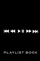 Radio Buttons Song Playlist Log: Playlist Book for DJs, Musicians, and Music Lovers (White on Black) 1707412960 Book Cover