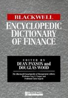 Blackwell Encyclopedic Dictionary of Finance (Blackwell Encyclopedia of Management) 155786912X Book Cover