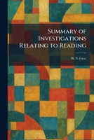 Summary of Investigations Relating to Reading 1026021839 Book Cover
