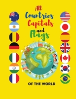 All Countries Flags Of the World: Capitals and Flags of The world, sticker atlas, full sheet clear sticker paper B08PM1574V Book Cover