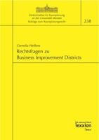 Rechtsfragen Zu Business Improvement Districts 3939804754 Book Cover