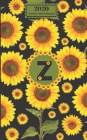 2020 Weekly Pocket Planner : Sunflowers Personalized Monogram Initial Z Letter Z Names Agenda Appointment Calendar Organizer and Journal for Writing 1653606746 Book Cover
