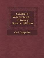 Sanskrit-W�rterbuch. B0CM6V72CT Book Cover