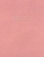 Graph Paper: Executive Style Composition Notebook - Pink Ostrich Skin Leather Style, Softcover | 8.5 x 11 - 100 pages (Office Essentials) 1690883820 Book Cover