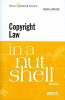 Copyright Law in a Nutshell 0314271902 Book Cover