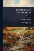 Remarks and Collections 1024100618 Book Cover