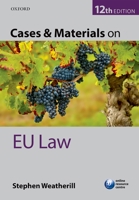 Cases and Materials on EU Law 0199282234 Book Cover