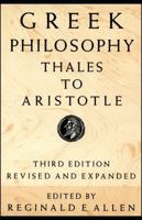 Greek Philosophy: Thales to Aristotle 0029006600 Book Cover