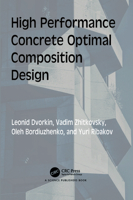 High Performance Concrete Optimal Composition Design 1032413883 Book Cover