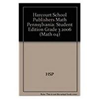 Harcourt Math, Grade 3 (Pennsylvania Edition) 0153431024 Book Cover