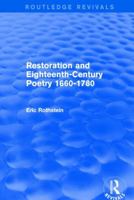 Restoration and Eighteenth-Century Poetry 1660-1780 (Routledge Revivals) 1138821160 Book Cover