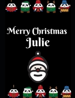 Merry Christmas julie: Notebook Perfect for Gifts. Merry & Bright-Festive As Fuck secret santa Ralph olivia Bitch Jingle Balls Unicorn Valaries White ... Girlfriend Aunty Grandma Paa Boys Bf Gf. 1696368170 Book Cover