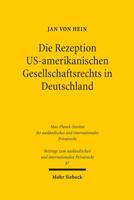 Die Rezeption Us-Amerikanischen Gesellschaftsrechts in Deutschland 3161496671 Book Cover